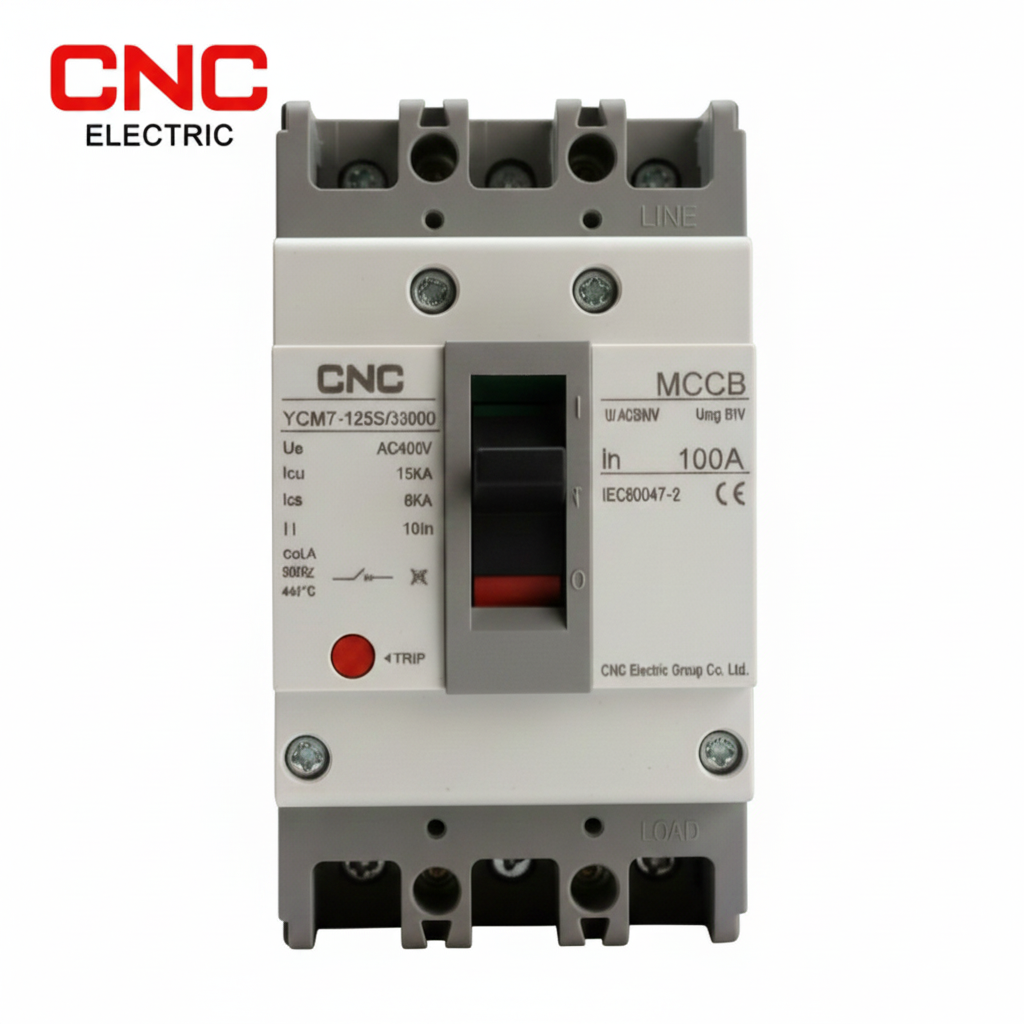 CNC YCM7-125S MCCB 3P 100A 400V 50Hz