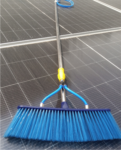 Solar Panel Cleaning Brush With Built-in Water Supply