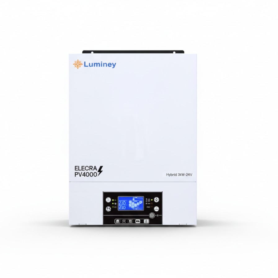 Luminey Electra 3kW Hybrid Solar Inverter with PV4000 | 24V | Pure Sine Wave | Dual Output