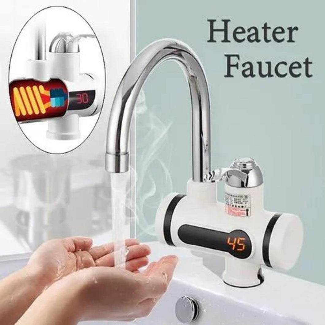 Electric Instant Water Heating Tap with LED Temperature Display Hot Water Faucet