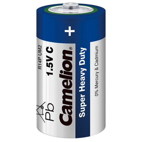 Camelion Super Heavy Duty 1.5V  Batteries - C size (2 batteries)