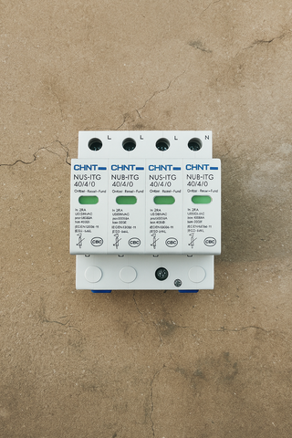 Chint SPD | 4-Pole 440V AC Surge Protection Device for Lightning & Overvoltage Protection | DIN Rail Mount