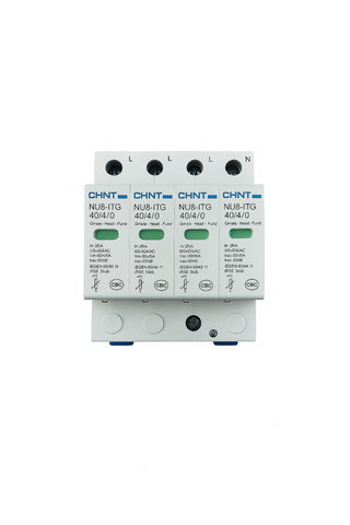 Chint SPD | 4-Pole 440V AC Surge Protection Device for Lightning & Overvoltage Protection | DIN Rail Mount