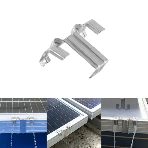 Solar Panel Water Drain Clips PV Module Stainless Steel  Water Drain Cleaning Clips