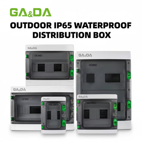 GA&DA Plastic Distribution Box IP65 GDA – Heat and Fire Resistant - Heatproof Waterproof Electrical Enclosure for Safe Power Distribution
