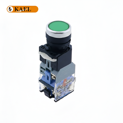 KAEL LA-38-11 DN LED Light Push Button 22mm Green 220V – Industrial Control Switch