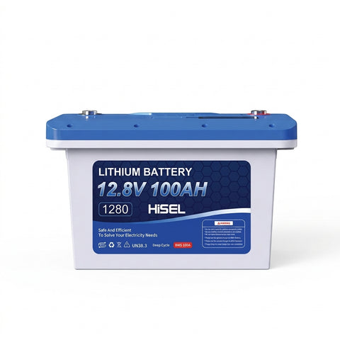 Hisel 12.8V 100Ah LiFePO4 Low Voltage Lithium Battery