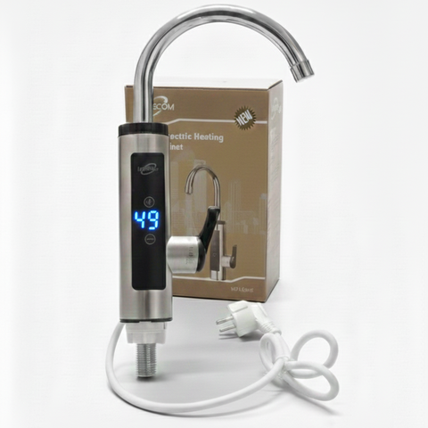 Homeaxe RY-010 Instant Electric Water Heating Faucet | Heating Tap With Temperature Control | 3000W Fast Heat Faucet | IPX4 Rated