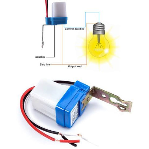 Street Light Switch, Photo Cell Sun Switch Automatic ON/OFF light ...