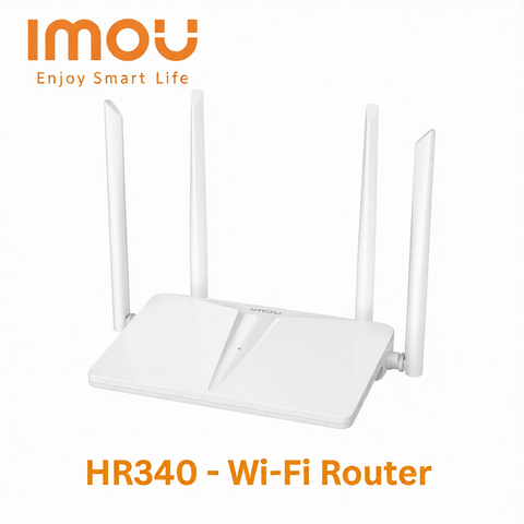 IMOU HR-340 300Mbps Wireless WiFi Router | 4 External Antennas | Camera Auto Sync | Stream Accelerate