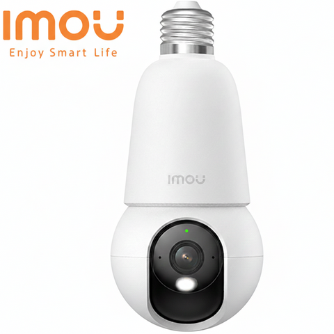 IMOU Bulb Cam WiFi Security Camera (2MP/3MP) – 360° Pan & Tilt, AI Detection, E27 Easy Install | Optional SD Card