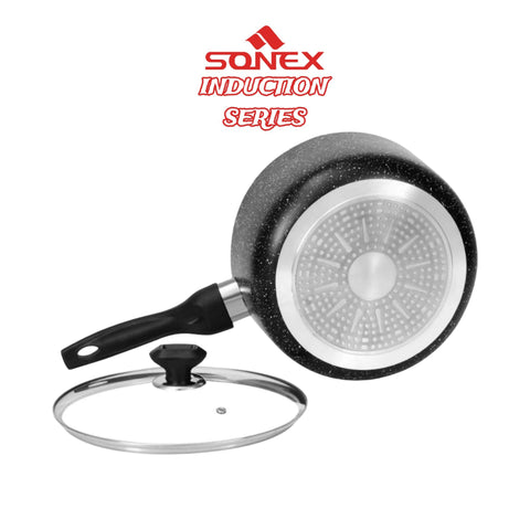 Sonex Induction Galaxy Series Sauce Pot Non Stick Inner & Outer Marble Coating 20cm (50174)