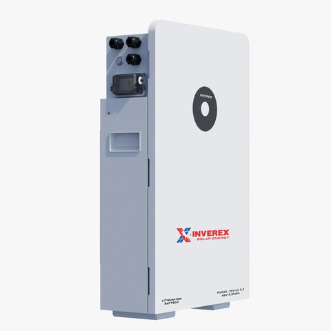 Inverex INV-LV5.3 51.2v 104Ah Lithium-Ion Battery – 5.3kWh - IP65 - Smart BMS