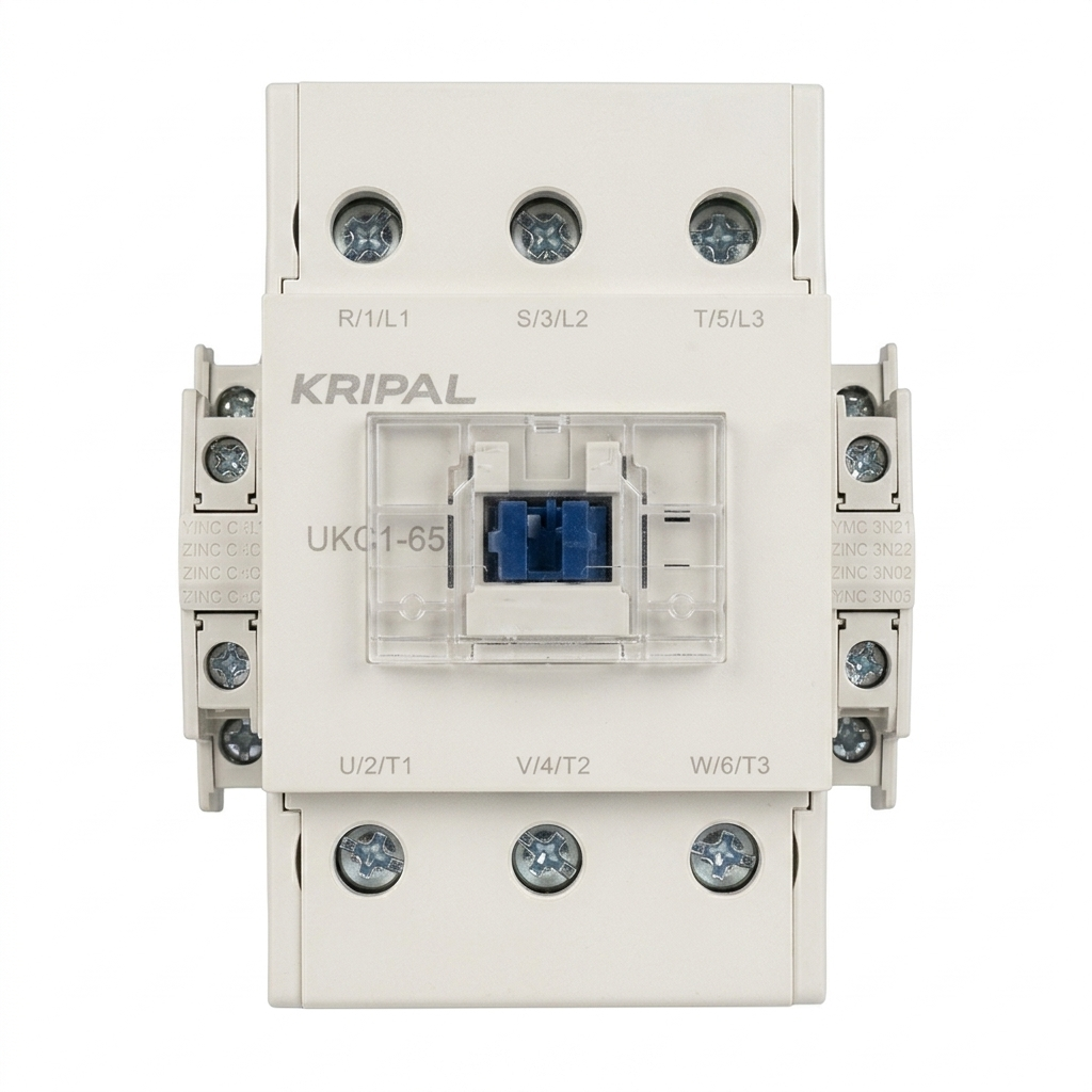 Kripal UKC1-65 AC Contactor 3 Pole 100A 220VAC Coil 50/60Hz Industrial Power Contactor