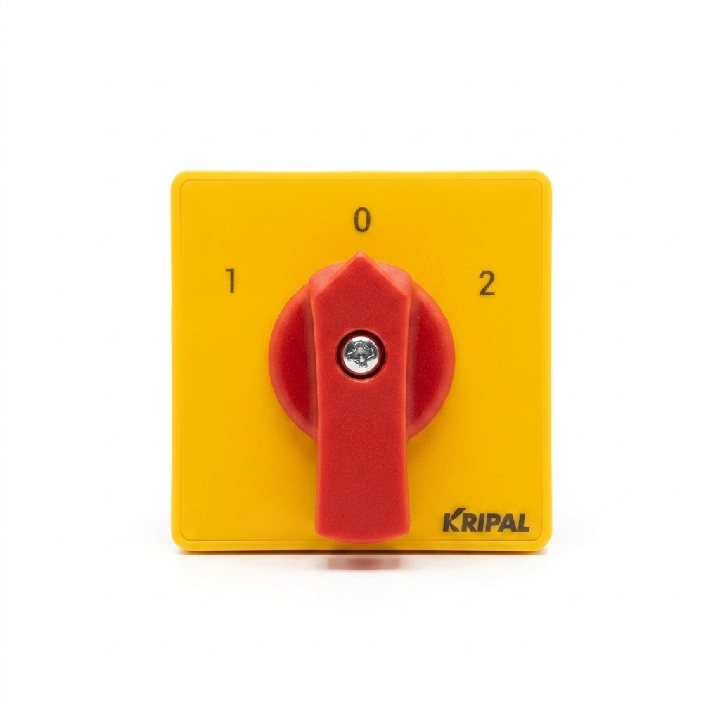 Kripal UKG1-20 3 Pole Selector Switch 1-0-2 16A | Programme 61027 | Surface Mount 48×48mm