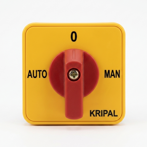 Kripal UKG1 2 Pole Auto-O-Manual Selector Switch 16A | Programme 61026 | Surface Mount 48×48mm