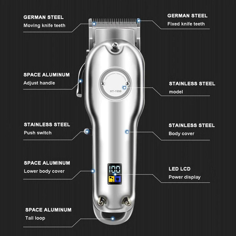 Kemei KM-1986 + PG Barber Professional Hair Clipper With Official Warranty