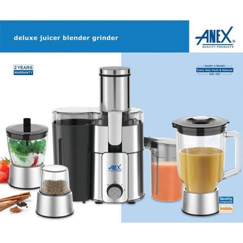 Anex AG 191 Juicer Blender Grinder With Official Warranty Alladin Store