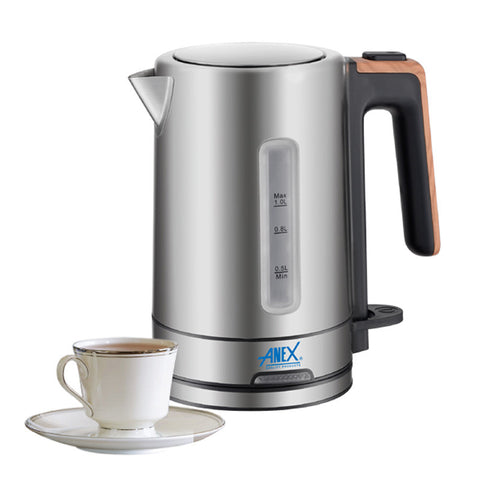 Anex AG-4051 Electric Kettle 1 Ltr Steel Body With Official Warranty