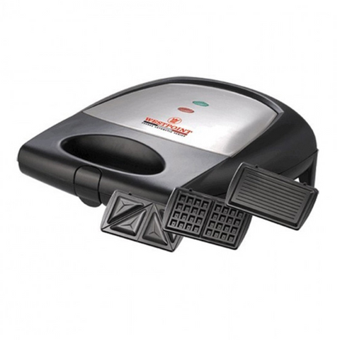Westpoint WF-6093 3 In 1 Deluxe Sandwich Toaster Waffle Maker and Grill With Official Warranty
