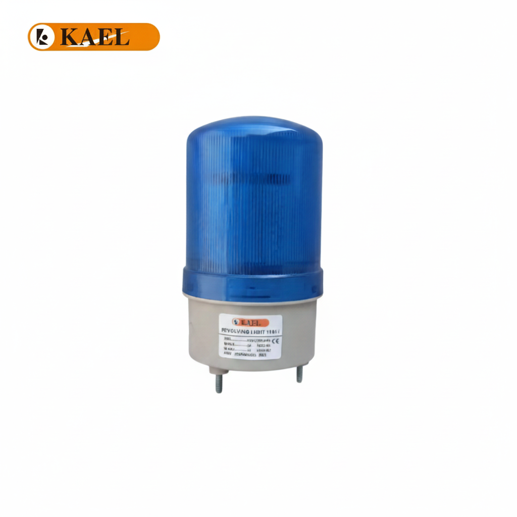 KAEL Revolving Warning Light LED 1101J Blue – 12–220VAC/DC Industrial Signal Beacon