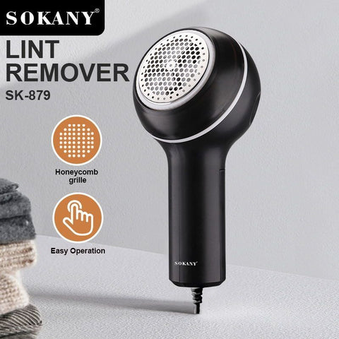 Sokany SK-879 Lint Remover | High-Capacity Fabric Shaver with Honeycomb Grille | Portable & Easy Operation