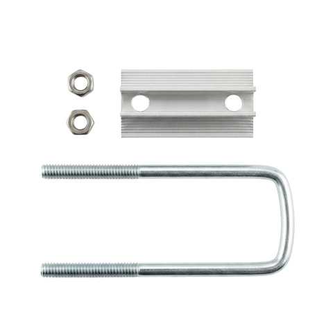 Solar Mid Clamp with U-Bolt – Aluminum Clamp With Galvanized Iron Mounting Bracket for PV Panels