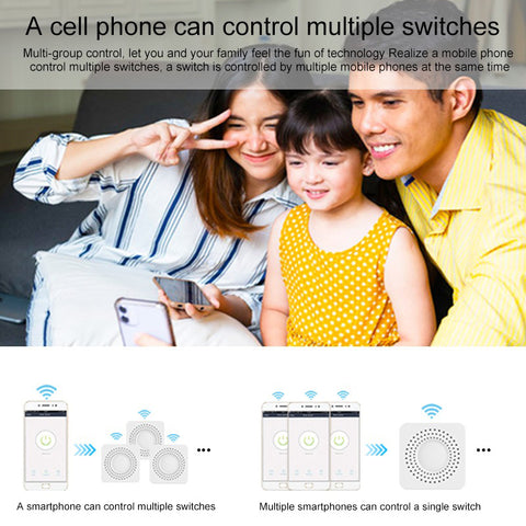 JVCO Mini Smart Switch Module Control Switch Timing Works with Alexa Google Home Smart Life APP