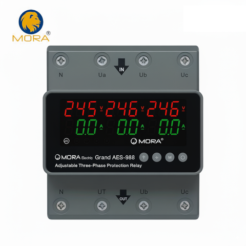 Mora 4Pole 3 Phase Voltage and current Protector