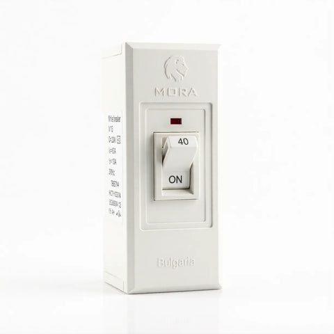 MORA Safety Breaker 1P+1E 250V Circuit Breaker | 50/60Hz Protection (10A, 15A, 20A, 32A, 40A)