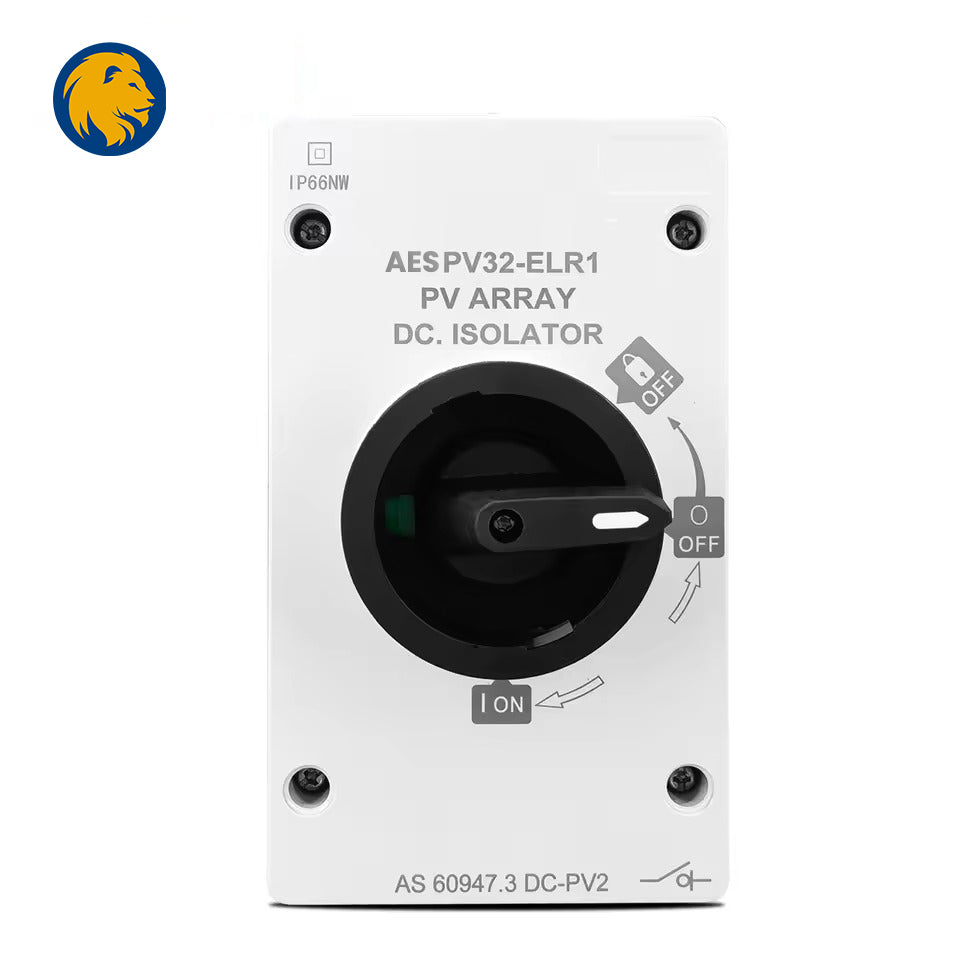 Isolator Solar Panel Array Mora AESPV32-ELR1 Solar PV Array DC Isolator Switch IP66 Isolator Disc ...