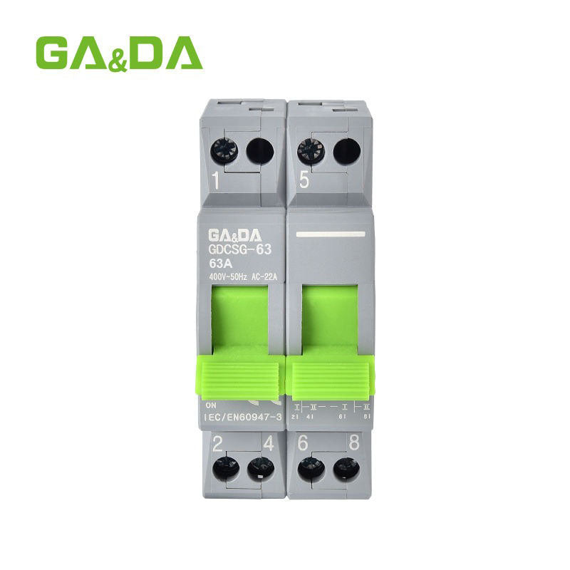 GA&DA GDCSG-63 2P 63A MTS Changeover Switch  – Reliable Manual Transfer Switch for Power Control