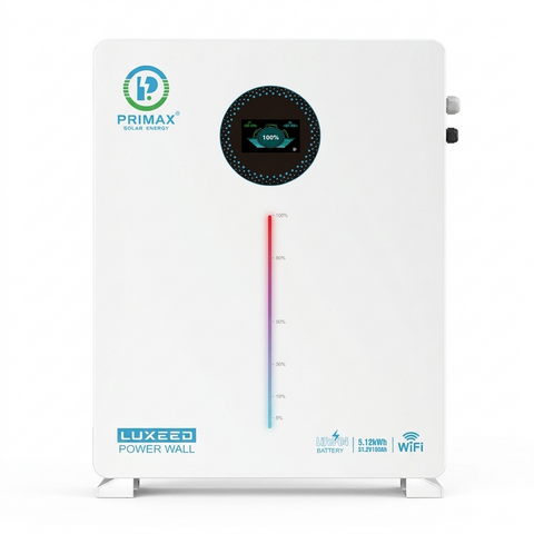 Primax LUXEED Powerwall 5.12KWh 51.2V 100Ah LiFePO4 Lithium Battery