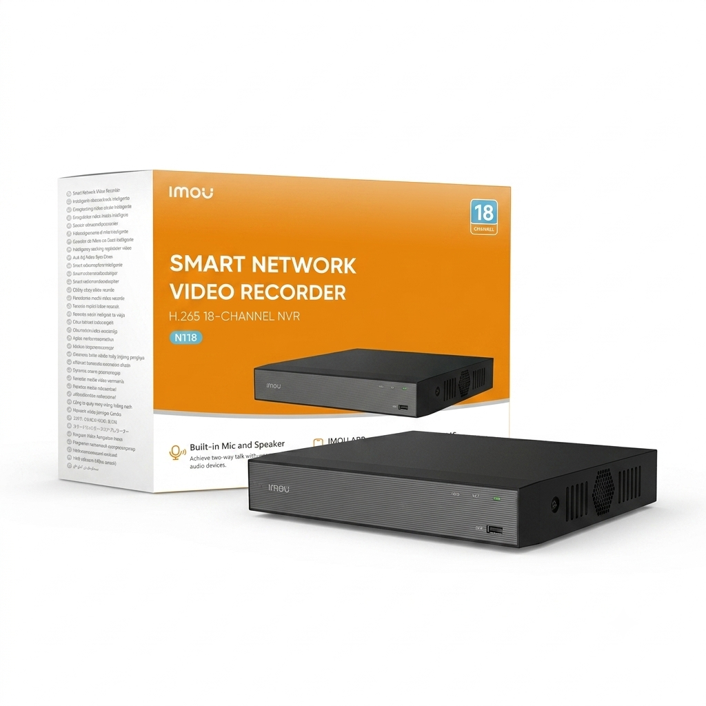 IMOU IPC-NVR N-118-8AOE 18-Channel Smart Wi-Fi NVR | App Control | Built-in Mic & Speaker