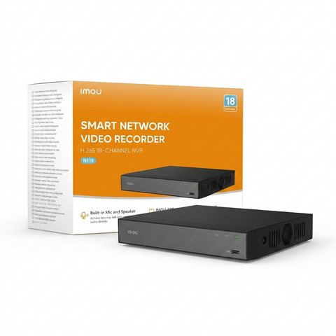 IMOU IPC-NVR N-118-8AOE 18-Channel Smart Wi-Fi NVR | App Control | Built-in Mic & Speaker
