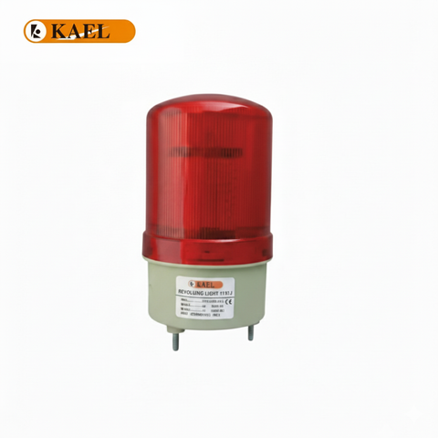 KAEL Revolving Warning Light LED 1101J Red – 12–220VAC/DC Industrial Signal Beacon