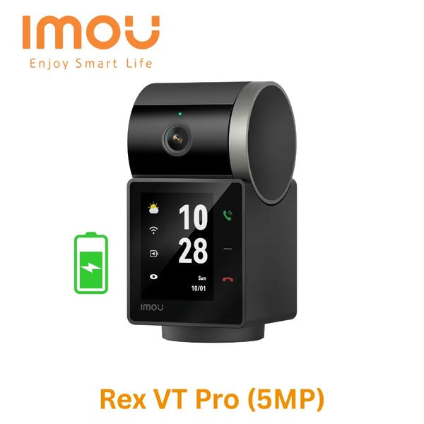 IMOU IPC-S2VBP-5M0WR Rex VT Pro 5MP 3K WiFi Smart PTZ Security Camera | AI Human & Pet Detection, 360° View, Built-in Battery