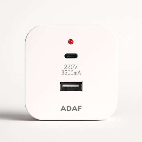 Surface Mounted USB C & USB A Charger Plug 3500mA