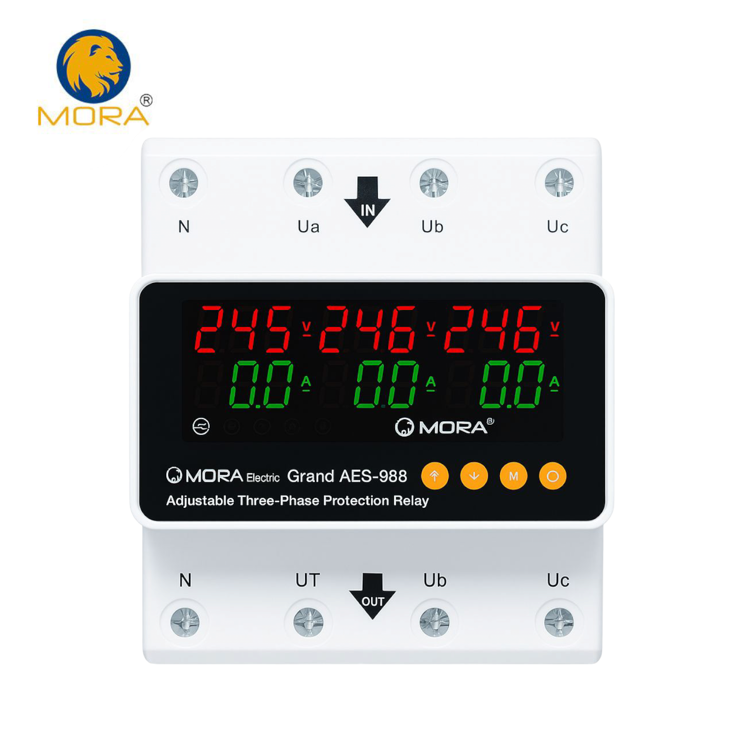 Mora 4Pole 3 Phase Voltage and current Protector – Alladin Store