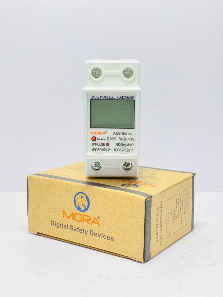 Mora 2P Digital Submeter Single Phase energy meter Din rail type