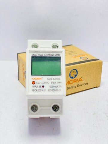 Mora 2P Digital Submeter Single Phase energy meter Din rail type