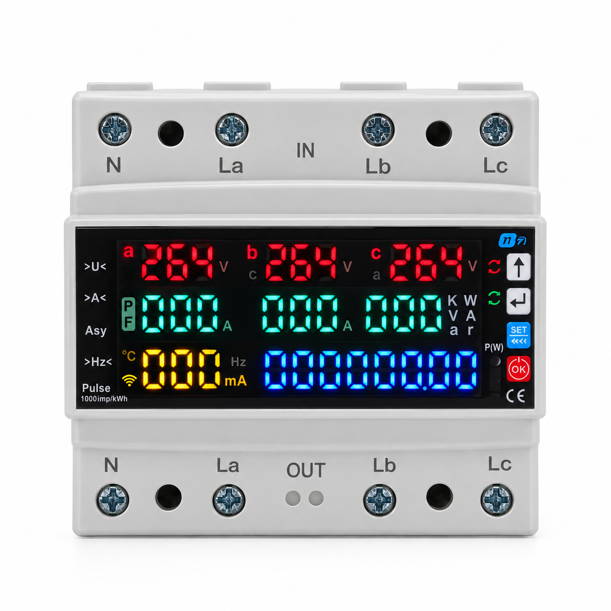 TOMZN TOMPD-100LW 100A 3 Phase Multifunctional Smart Wifi Breaker Switch | Voltage Protection Relay | Prepaid Switch