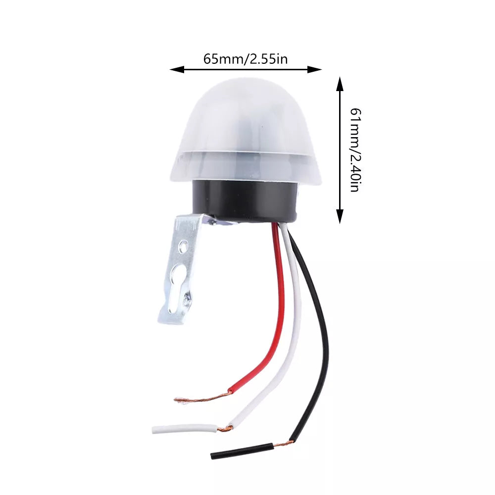 Auto On Off Light Switch 12V Photocell Sun Switch For Automatic Light