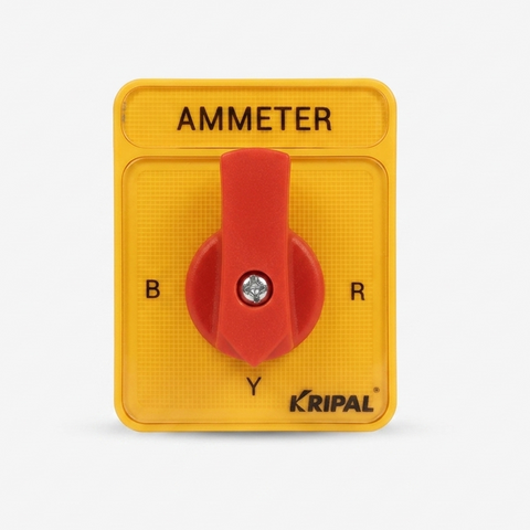Kripal UKG1 Selector Switch 3 Pole 16A Ammeter Changeover Switch | Programme 61326 | Surface Mount 48×60mm