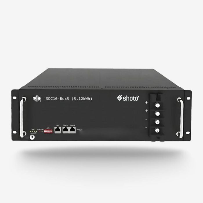 SHOTO SDC10-Box5 51.2V 100Ah LiFePO₄ Lithium-Ion Battery – 5.12kWh – IP20