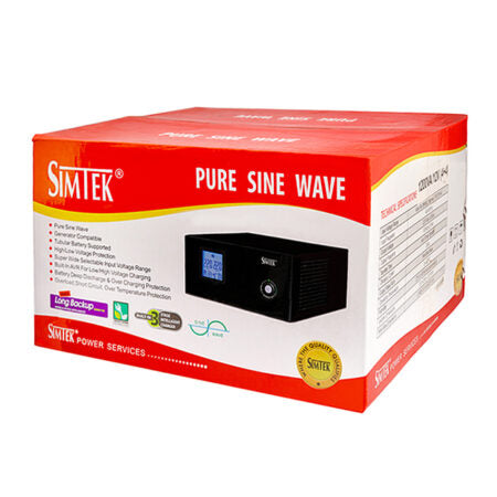 Simtek Pure Sine Wave UPS/Inverter 6 Fans & 6 Lights 1500VA – 1000Watts 24v DC – 1 Year Warranty