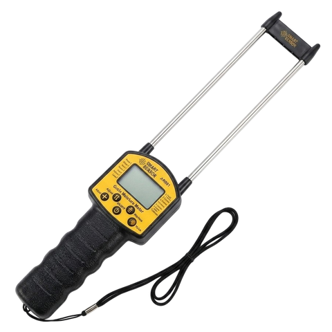 SMART SENSOR AR991 Grain Moisture Meter with Voice Reminder & Backlit Display – Portable Electrical Tester with Low Battery Alert