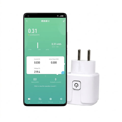 Reliable Electric 2 Pin Smart WiFi Plug 20A | Tuya Smart Life Power Monitor Socket | Alexa & Google Home Compatible