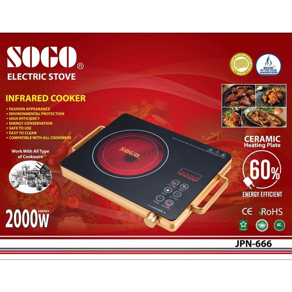 Sogo Electric Stove JPN-666 Infrared Cooker.