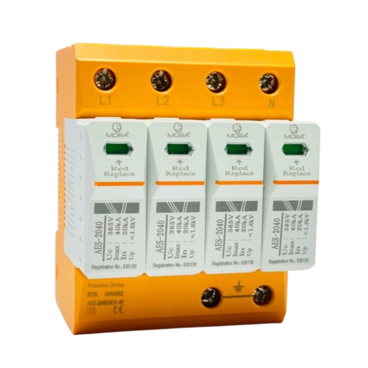 Mora (AES-2040) 4Pole 385V AC (Surge Protection Device) SPD